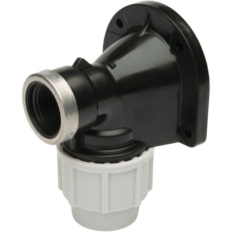 Plasson Plastic Wall Plate Elbow 25mm x 3/4" - WRAS Approved