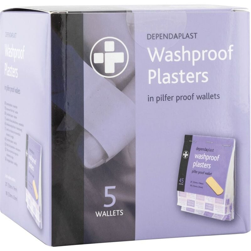 Washproof Plaster Refill (5 Packs of 45) - Medikit