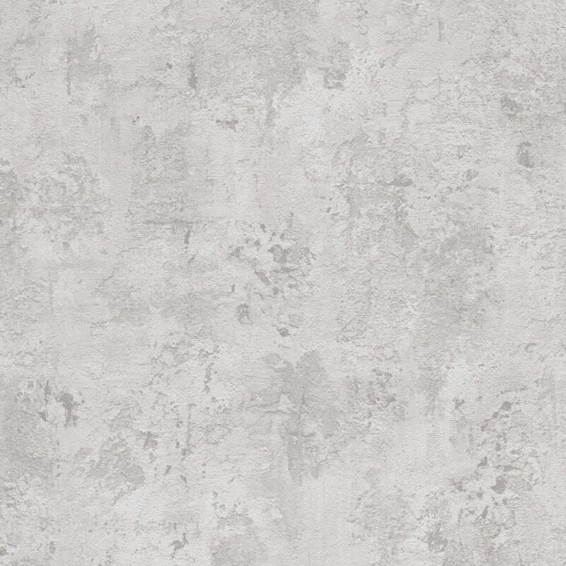 Profhome - Plaster Look Wallpaper Wall 388232 Hot Embossed Non-woven Wallpaper Textured In Concrete Look Matt Grey Dark Grey 5.33 M2