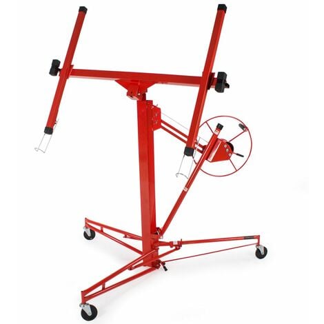 NO BRAND Plasterboard Lifter - 1-man operation, height 140 - 355 cm, width 125 - 295 cm - board lifter, plasterboard hoist, drywall lift