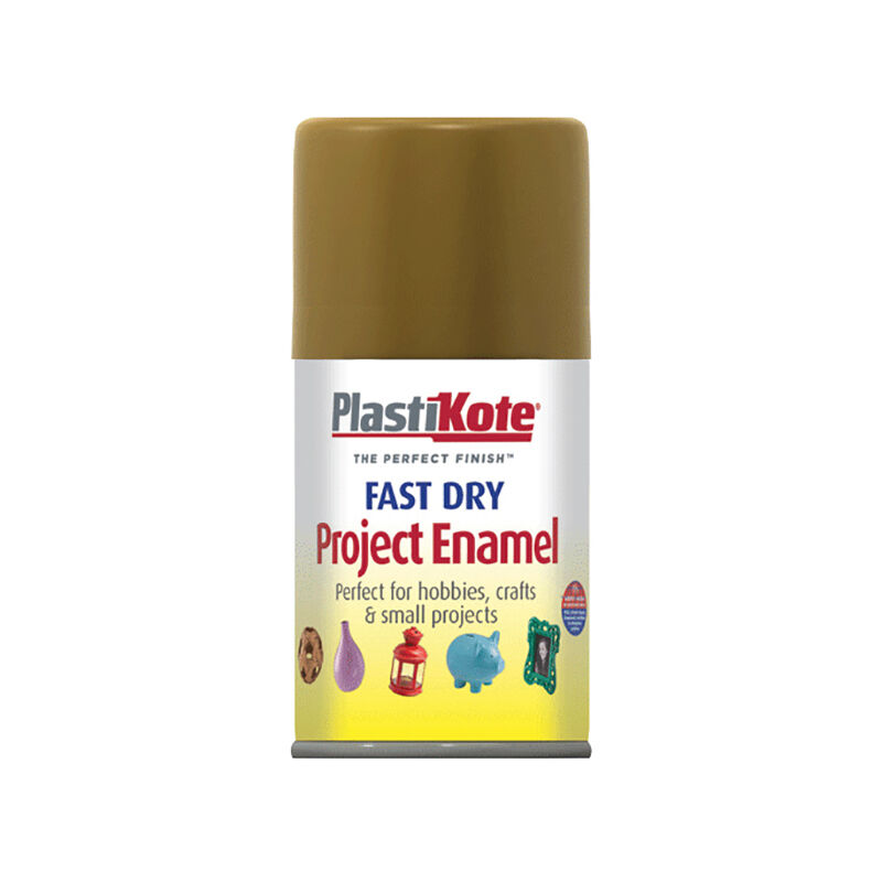 Plastikote - 440.0001430.046 Fast Dry Enamel Aerosol Antique Gold 100ml PKT143S