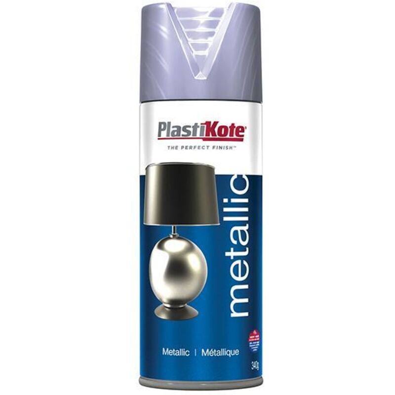PlastiKote Metallic Spray Silver 400ml PKT621