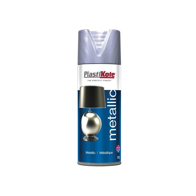 PlastiKote Metallic Spray Silver 400ml PKT621