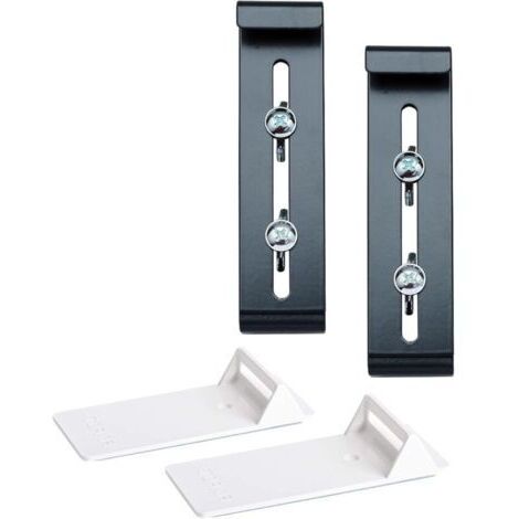 Plastia Fixpot Accroche Jardinière Invisible et Robuste - Support Balconnière pour Tous Les Rebords de Fenêtre, 2 pcs Anthracite