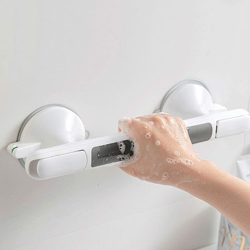 Tumalagia - Plastic Bathtub Grab Bar Shower Grip Suction Cup Wall Mounted Grab Bar Suction Cup Bathroom Toilet Bathroom Safety Grab Bar Suction Cup