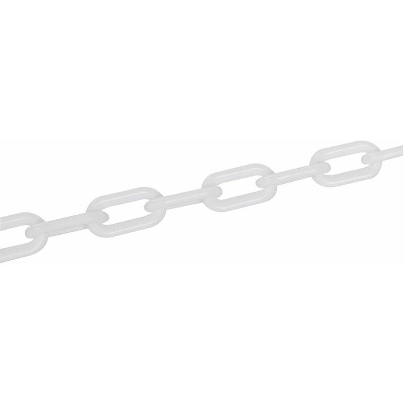 Plastic Chain 6mm x 5m White 568185 - Fixman