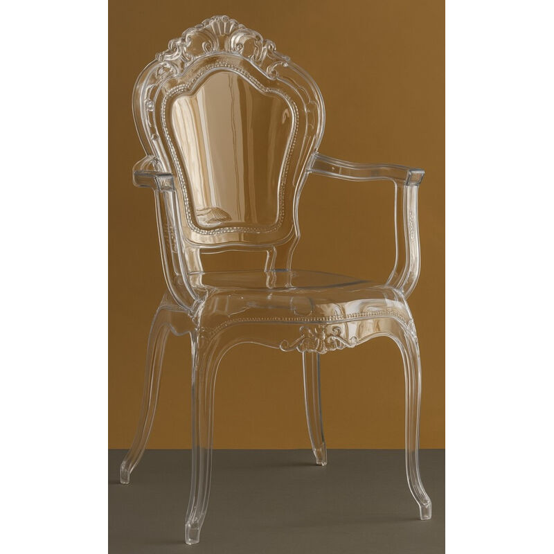 Biscottini Polycarbonate Chairs Plastic Armchairs Kitchen And Living Room Chair Modern Outdoor Armchair Dining Room And Bedroom Armchairs