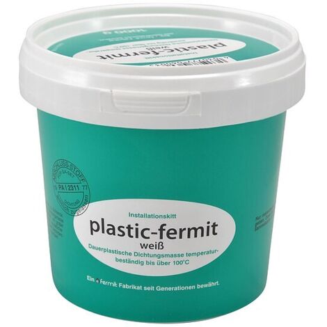 PLASTIC-FERMIT weiß - Dichtungsmasse - dauerplastisch und geschmeidig - 1000 g Dose