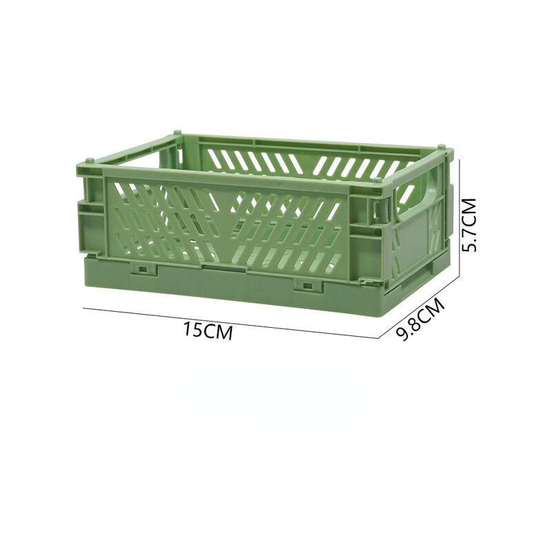 Plastic Foldable Storage Crate Folding Box Basket