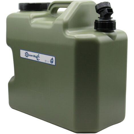 Plastic Fresh Water Carrier Container 18L (Green Jerry Can Tap Fishing)