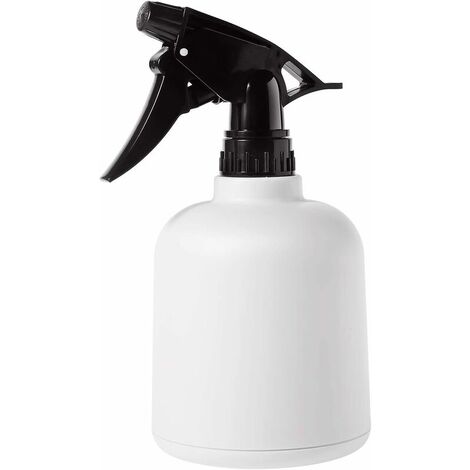 Plastic Plant Mister, Fine Mist Spray Bottle with Top Pump Trigger, Indoor Plant Watering Can Water Sprayer for Flowers Herbs Plants Home Garden White (600ML)