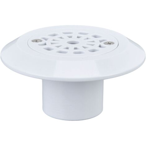 Plastic Pool Water Outlet White Floor Drain Water Inlet Draining Accessory for Swimming Pools Hot Springs Spas