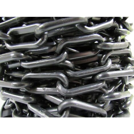 Plastic Safety Barrier Chain Fence 25M 10MM Black (Decorative Garden Drive )