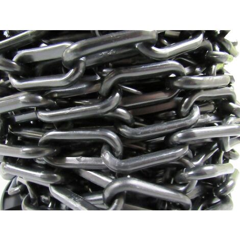 Plastic Safety Barrier Chain Fence 25M 8MM Black (Decorative Garden Drive )