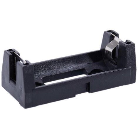 Plastic Shell 3V CR123A Button Cell Battery Sockets Holder Case Black--