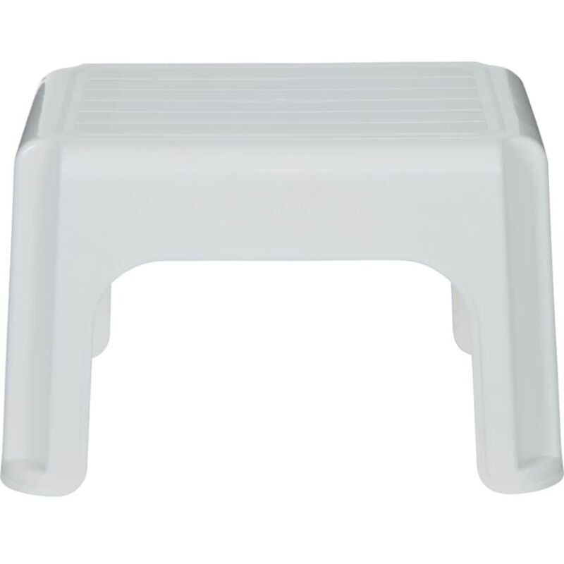 Cream Plastic Stool - Cream