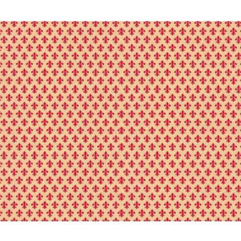 PLASTICA ADESIVA H45CM 15MT """GIGLIO FIRENZE ROSSO"""