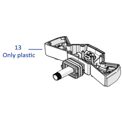 Plastica inferiore bumper ORIGINALE AMBROGIO robot TWENTY ZR