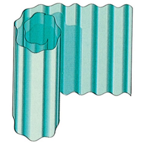 Plastica ondulata neutra SP 0,63 mm. H. 250 cm. Prezzo per 1 metro quadro (250x40 cm.)
