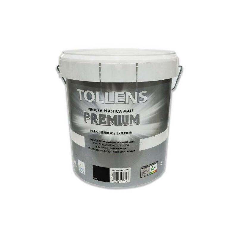 

Tollens - PLASTICA PREMIUM MATE NEGRO 4 LT