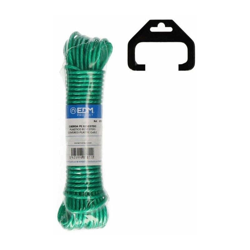 Matassa di plastica rivestita da 10 mt elettroerosione verde