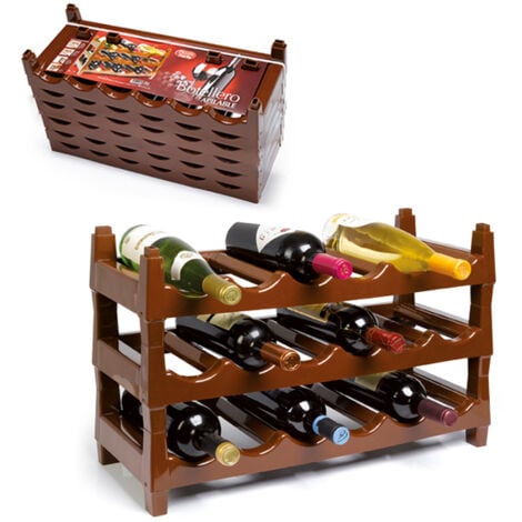 PLASTICFORTE BOTELLERO APILABLE 6 BOTELLAS