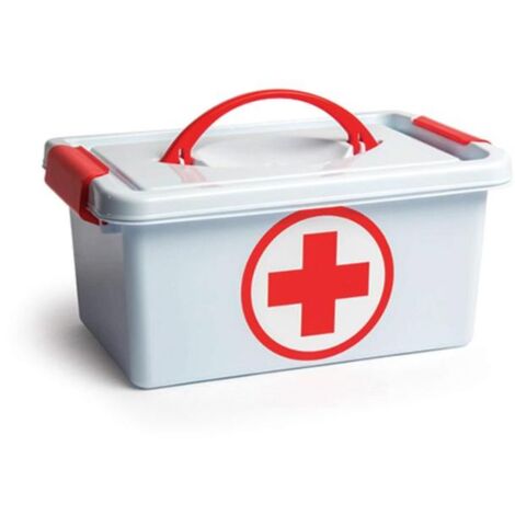 PLASTICFORTE botiquin 4 litros 29x18,5x13 cm , Botiquín 4 litros de capacidad 29 x 18,5 x 13 cmFabricado en plástico de alta calidadFácil limpiezaSistema de cierre de c