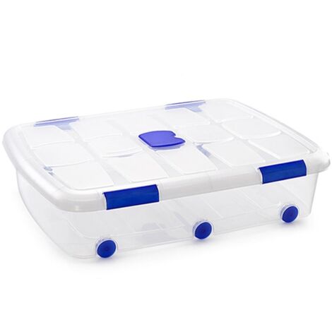 PLASTICFORTE caja plastico n14 56 litros 11249 , Caja plástico n14 56 litros 11249Fabricado en plástico de alta resistenciaPerfecta para guardar su cosasIncluye cierre