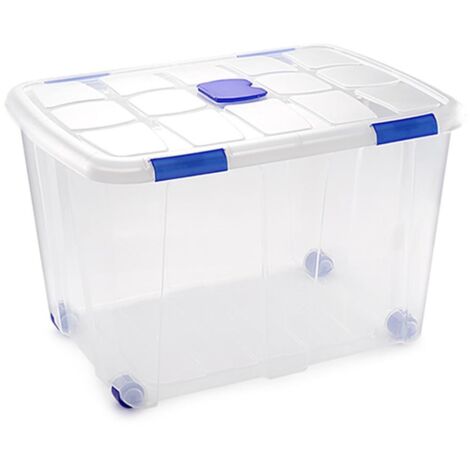 PLASTICFORTE caja plastico n16 130 litros 11346 , Caja plástico n16 130 litros 11346Fabricado en plástico de alta resistenciaPerfecta para guardar su cosasIncluye cierr