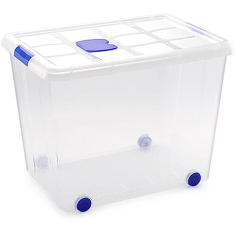 PLASTICFORTE caja plastico n8 86 litros 11251 , Caja plástico n8 86 litros 11251Fabricado en plástico de alta resistenciaPerfecta para guardar su cosasIncluye cierre he