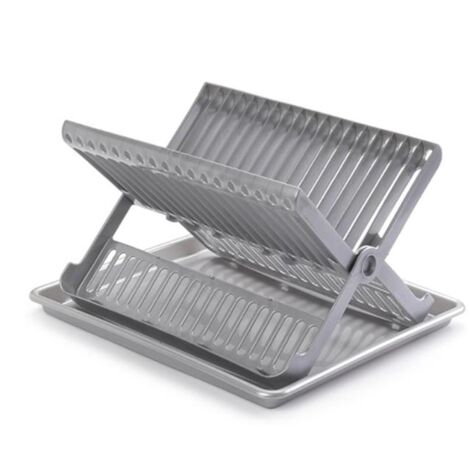 PLASTICFORTE escurreplatos plegable plata , Escurreplatos plegable plataPlegableFabricado en plástico de alta resistenciaColor plataIncluye bandeja escurridoraM