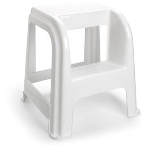 PLASTICFORTE taburete domus 44x42x45 cm blanco , Taburete domus 44 x 42 x 45 cm. blancoFabricado en plástico de alta calidadIncluye escalón para facilitar la subidaColo