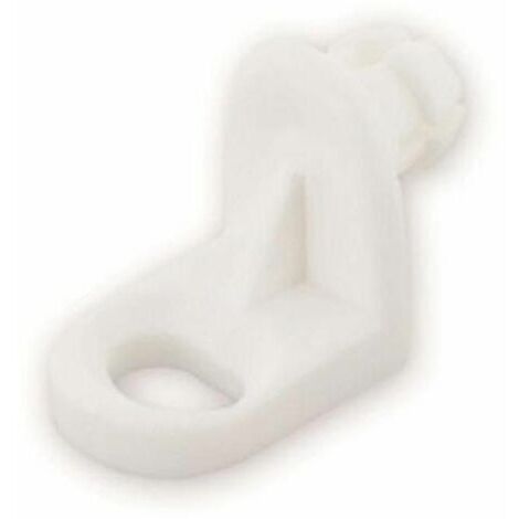 plástico Bracket Vynex Blanco 10 mm - 12pcs