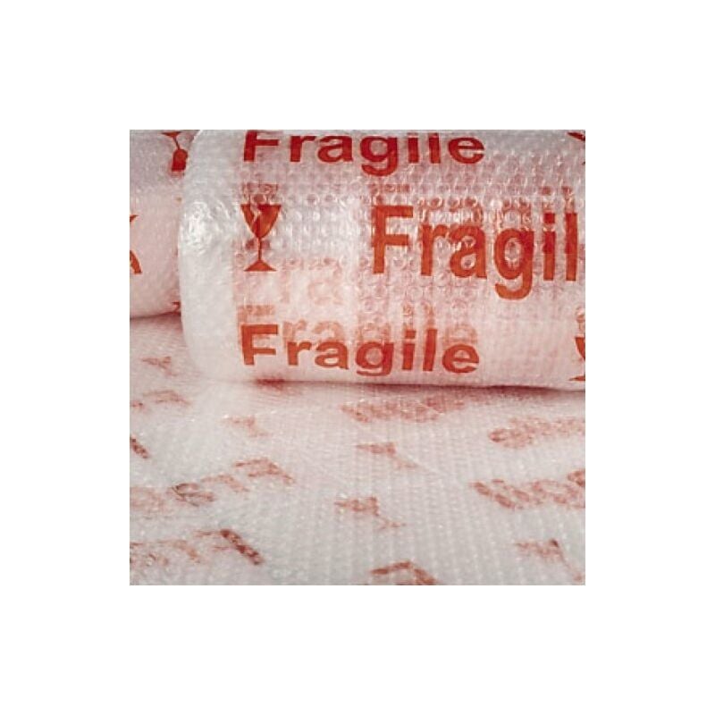 

Plastico Burbuja 40Gr/M2 Impreso Fragil 0.6X10M