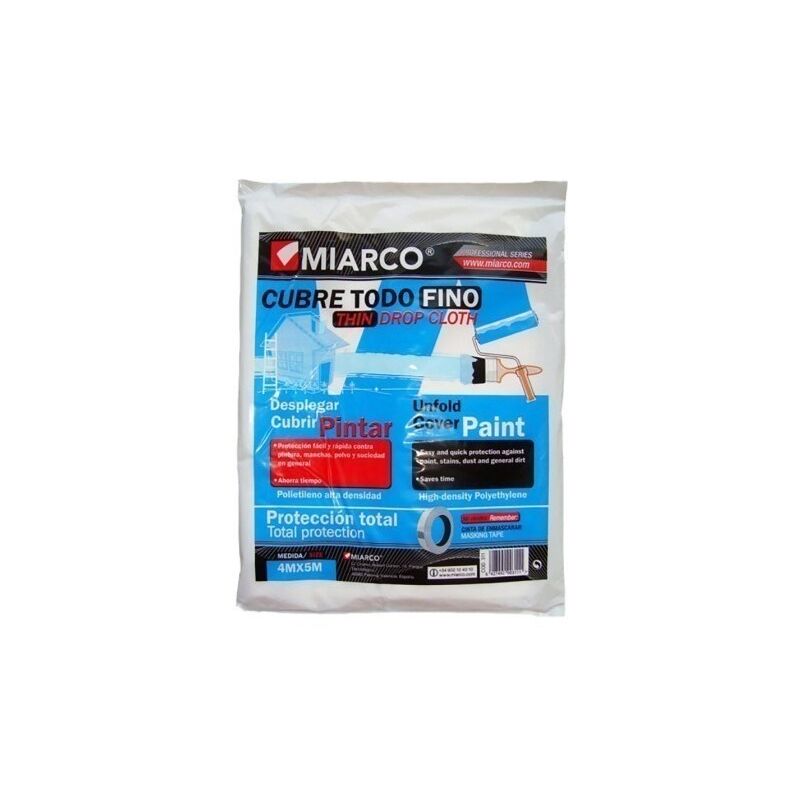 

Plastico Protector 4 Mt X 05 Mt Fino Cubretodo Miarco
