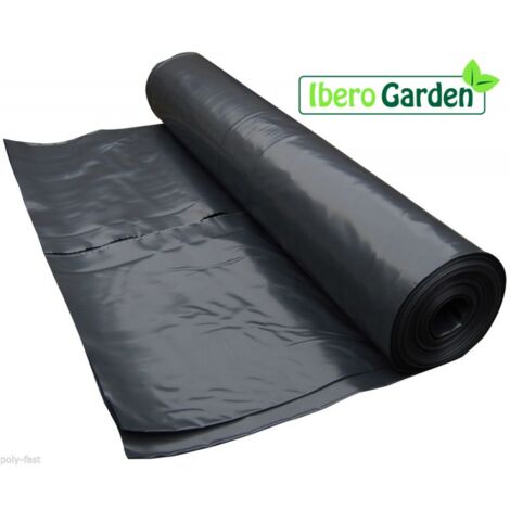 Plástico Negro De 30 metros largo  Y 6 Metros De Ancho ( 180M2 ) 600 Galgas