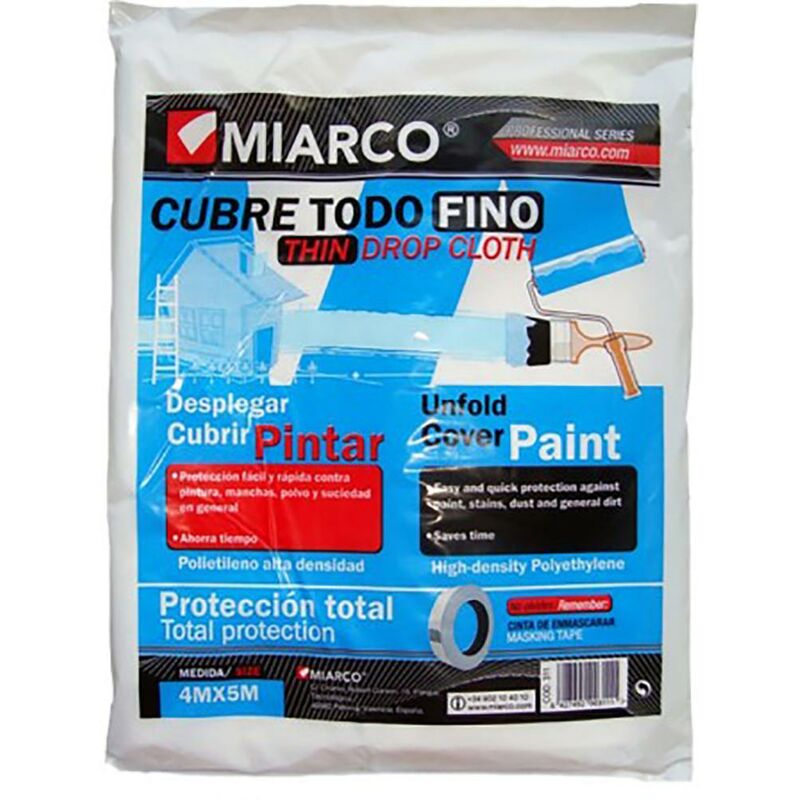 

Plastico Protector Fino 04Mtx05Mt Cubretodo - Miarco