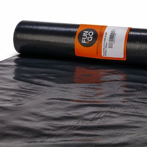 PLASTICO ROLLO 2X25M GALGA 200. NEGRO - EHLIS