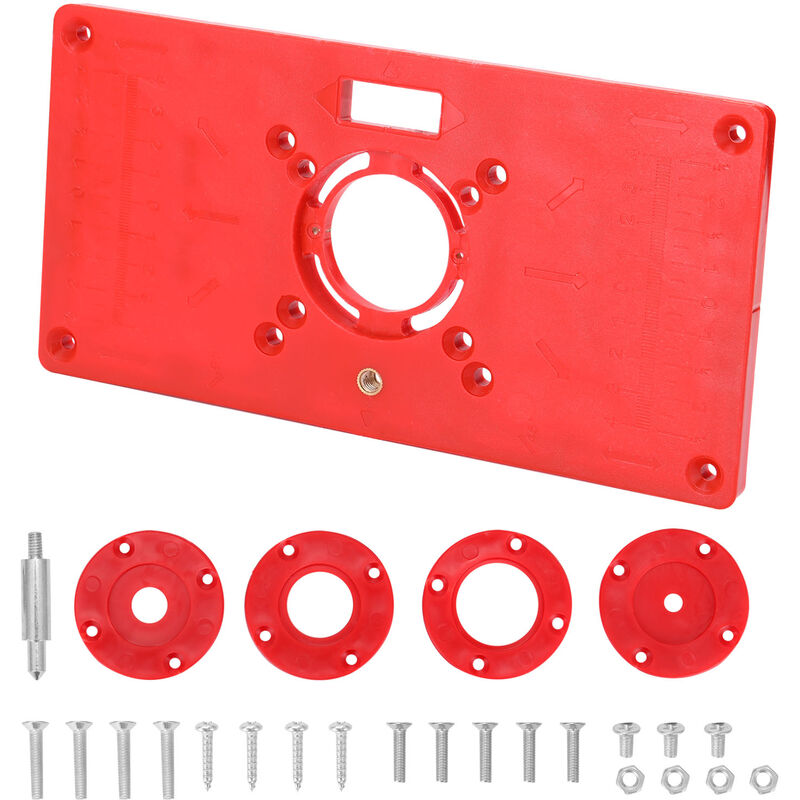 

Plasticos ABS Maquina de grabado para carpinteria Tablero abatible, Maquina cortadora de herramientas de fresado y ranurado,rojo