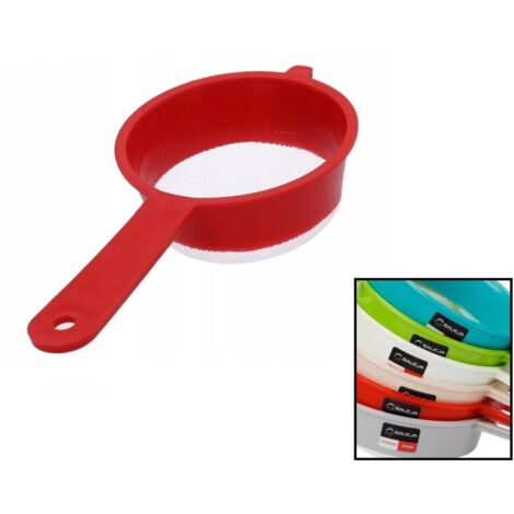 Plastik-Sieb mit Griff 9,8 cm PRACTICO Kunststoff Farbmix