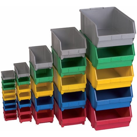 Sichtlagerkasten aus Polyethylen mauser: LxBxH 230 x 150 x 130 mm
