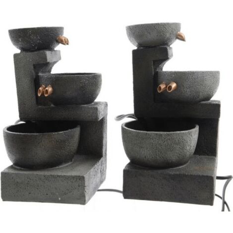 Plastikbrunnen mit 3 Schalen