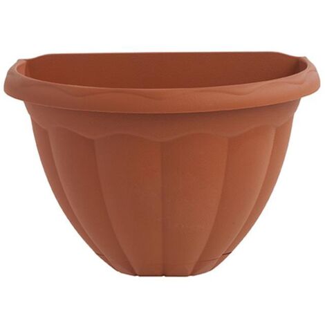 PLASTIKEN maceta pared 30x20x20 cm terracota , Maceta pared 30 cm TerracotaPlástico inyectado de alta calidadDimensiones exteriores: 30 x 20 x 20 cmDimensiones interior