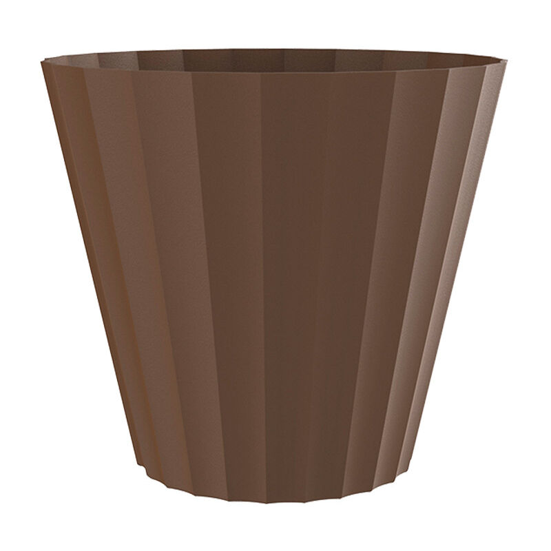 Plastiken - Pot de fleur doric ø18x16cm couleur bronze