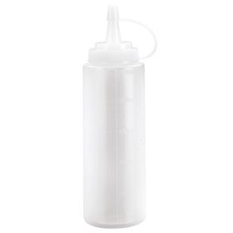Plastikflasche mit Deckel für Saucen (250 ml Fassungsvermögen)
