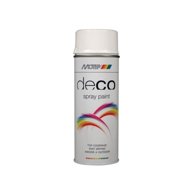 Motip - Deco Spray Paint High Gloss ral 9016 Brilliant White 400ml