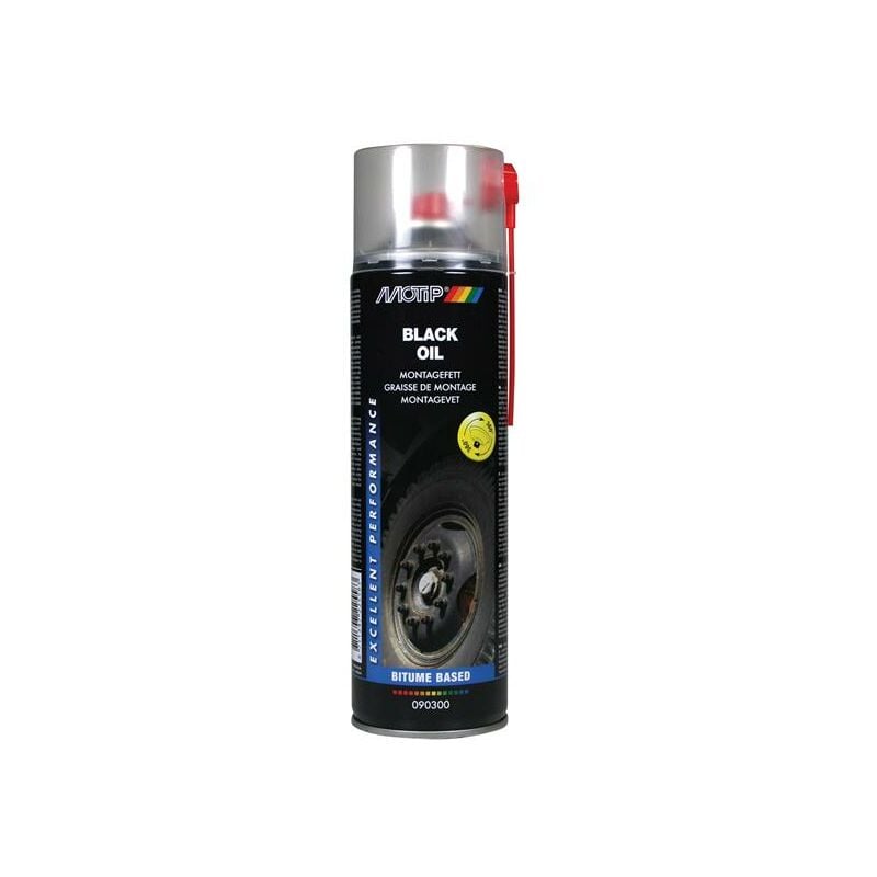 MOTIP 090300 Pro Black Oil Spray 500ml MOT090300