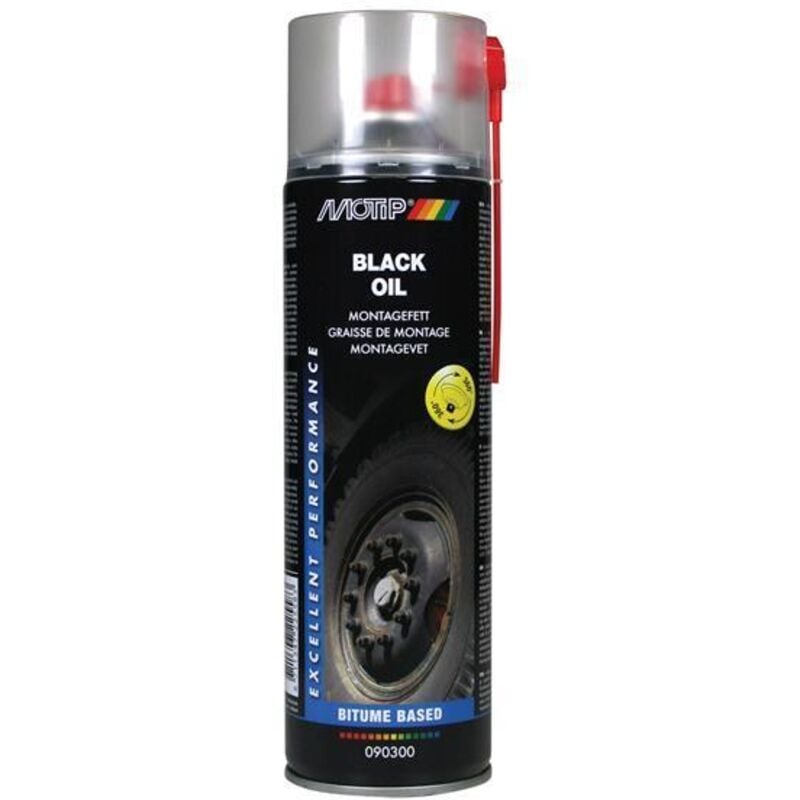MOTIP 090300 Pro Black Oil Spray 500ml MOT090300