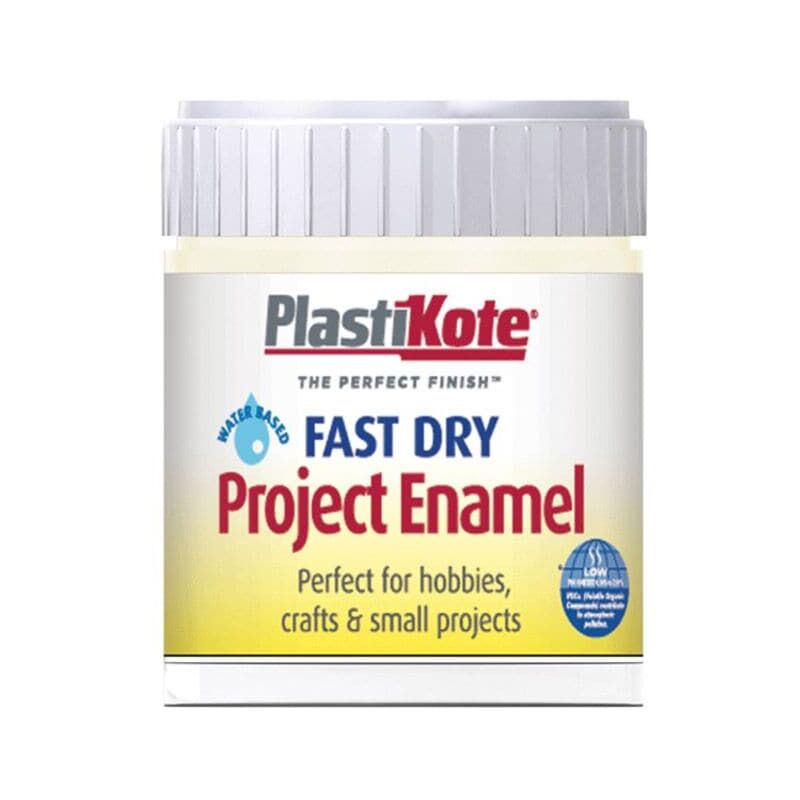 Plastikote - Fast Dry Enamel Paint B47 Bottle Crme De La Crme 59ml PKTB47W - Cream