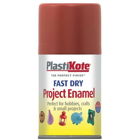 PlastiKote 440.0001120.046 Fast Dry Enamel Aerosol Nut Brown 100ml PKT112S